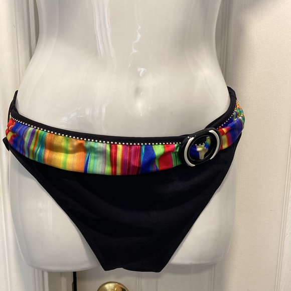 Sunflair® 2-PC Bikini Swimsuit Multicolour Striped - Sz 10 D-Cup Top/Bottom* - Picture 3 of 16